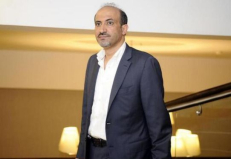 Opozicinės Sirijos nacionalinės koalicijos pirmininkas Ahmadas Džarba