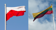Lenkijos ir Lietuvos vėliavos