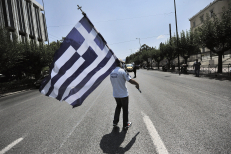 Protestuotojas Graikijoje. EPA-ELTA nuotr.