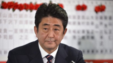 Japonijos premjeras Shinzo Abe. EPA-Eltos nuotr.