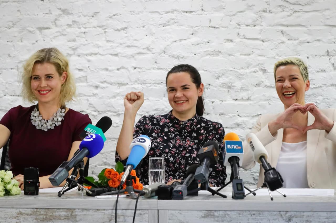 Baltarusijos prezidentė Tichanovskaja prisiminė vienybės deklaraciją prieš diktatūrą