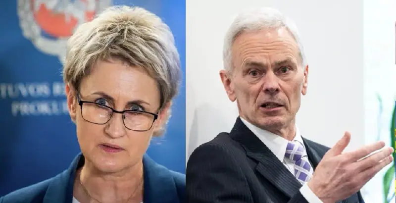 Generalinė prokurorė Nida Grundskienė ir Eduardas Vaitkus