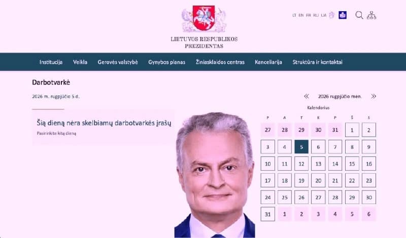 Nausėda Madeiroje tęsia nematomą, bet intensyvų darbą