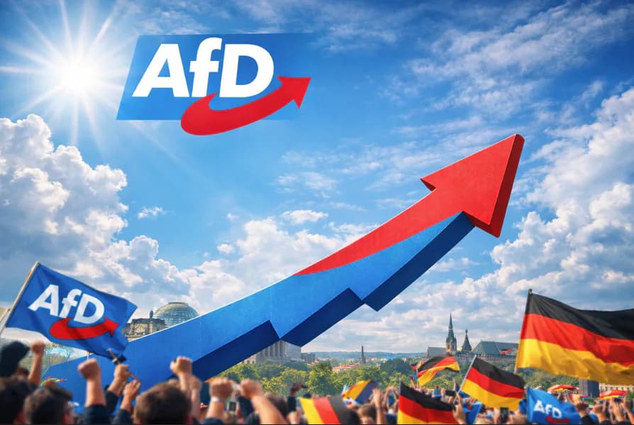 AfD šuolis Rytų Vokietijoje – partijai prognozuojama per 40 procentų balsų