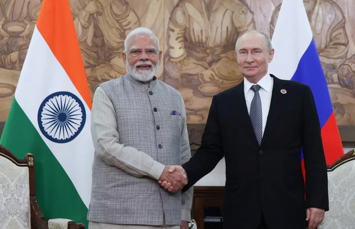 Modi Putinui: karas Ukrainoje turi baigtis „žmonijos labui“