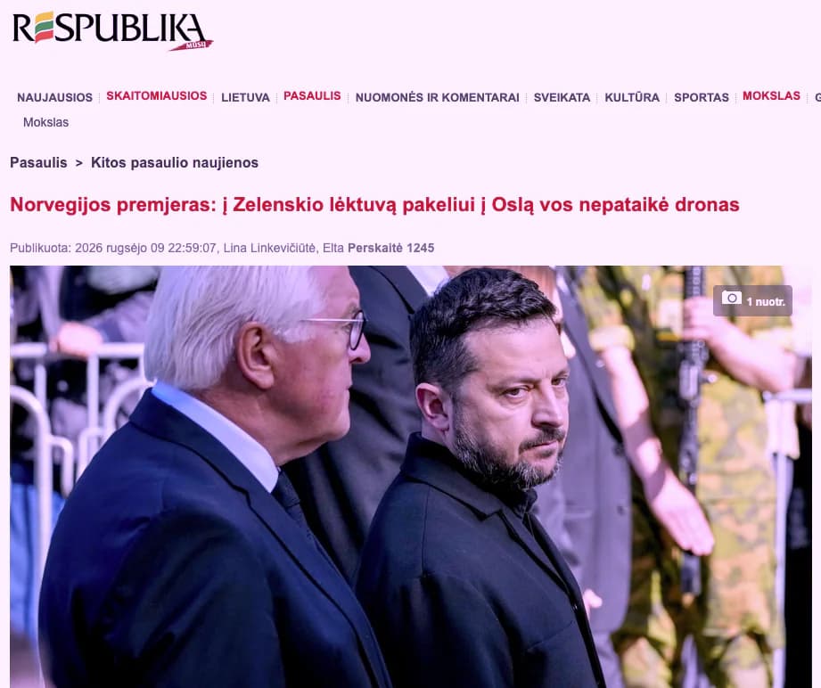 „Vos nepataikė į Zelenskio lėktuvą“ – daugiau dramatizmo, negu patikrinamų detalių
