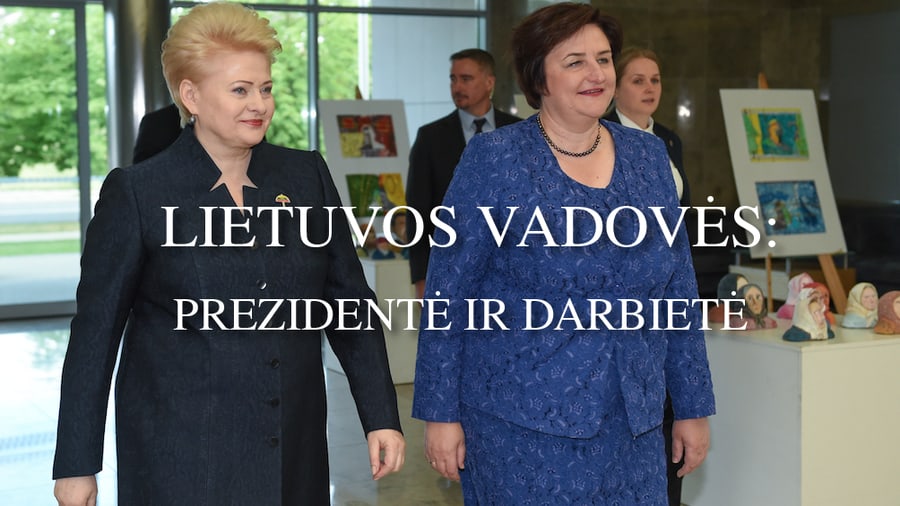 Lietuvos vadovės: prezidentė D. Grybauskaitė (kairėje) ir Seimo pirmininkė L. Graužinienė. Nuotr. prezidentas.lt