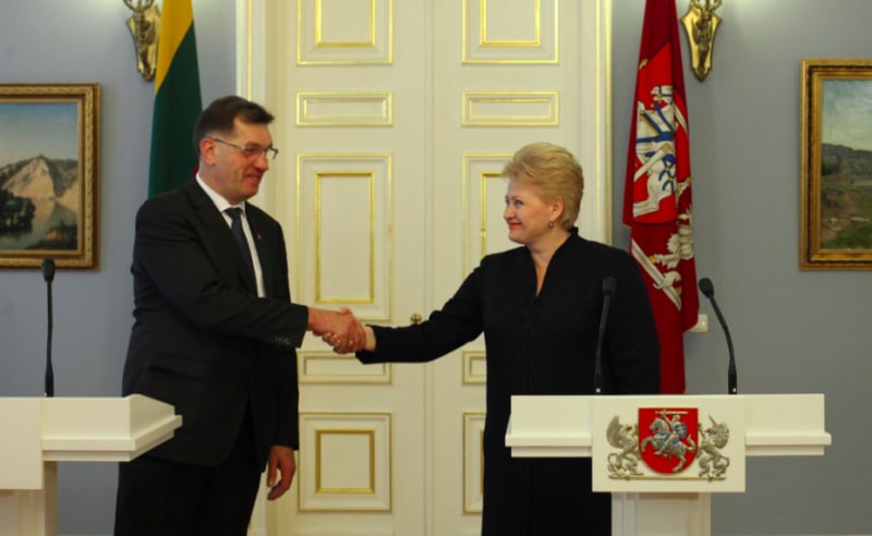 A. Butkevičius ir D. Grybauskaitė. Nuotr. prezidentas.lt