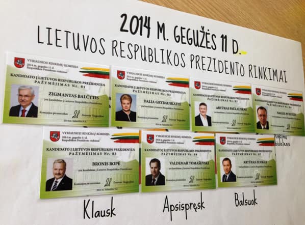 Kandidatai į LR Prezidentus 2014. Nuotr. vrk.lt
