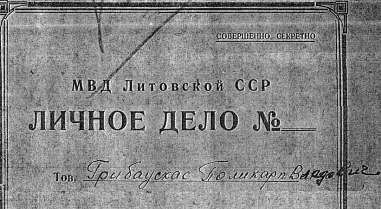 P. Grybausko bylos viršelio fragmentas
