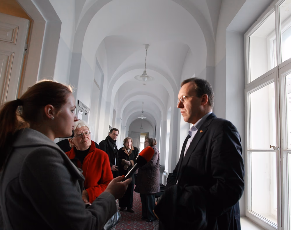 Naglis Puteikis po Lietuvos apeliacinio teismo sprendimo davė interviu žiniasklaidos atstovei