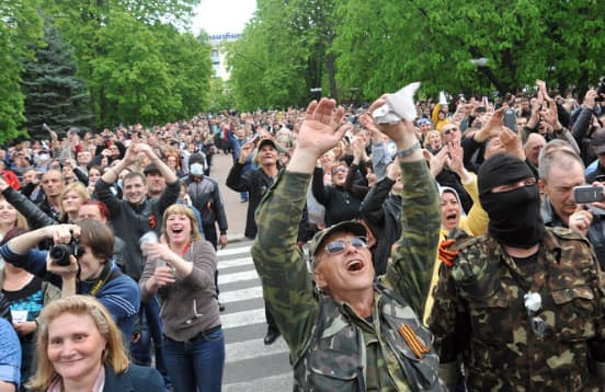 Kijevas nebekontroliuoja padėties dalyje Ukrainos