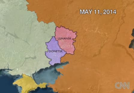 Ukrainos separatistai prisiekė tęsti kontroversiškai vertinamo referendumo rengimą (video)