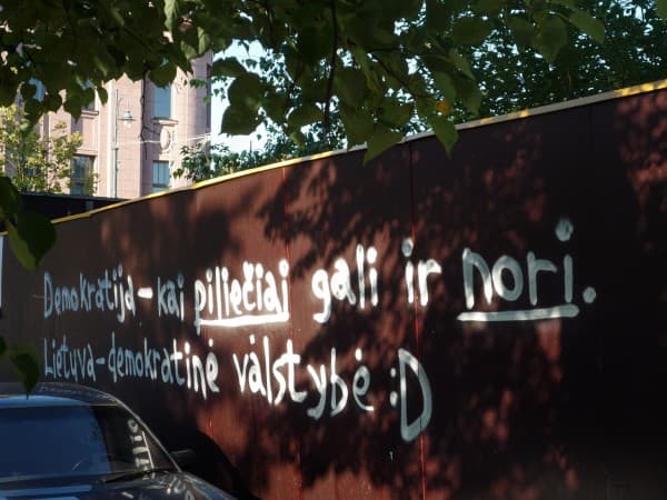 Grafitis Vilniuje. bbzn.lt nuotr.