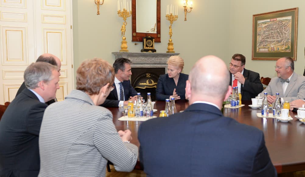 NATO vadovo susitikimas Prezidentūroje. Nuotr. prezidentas.lt