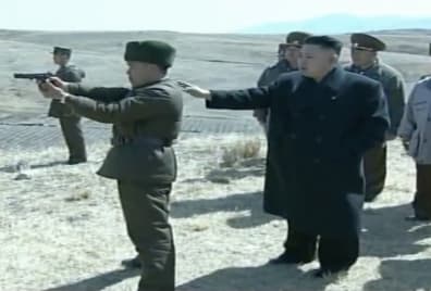Vaizdai iš Šiaurės Korėjos armijos apmokymų
