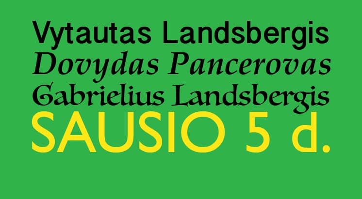 Vytauto ir Gabrieliaus Landsbergių vakarą ves Dovydas Pancerovas