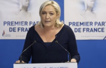 Kratos M. Le Pen vadovaujamo Nacionalinio fronto būstinėje