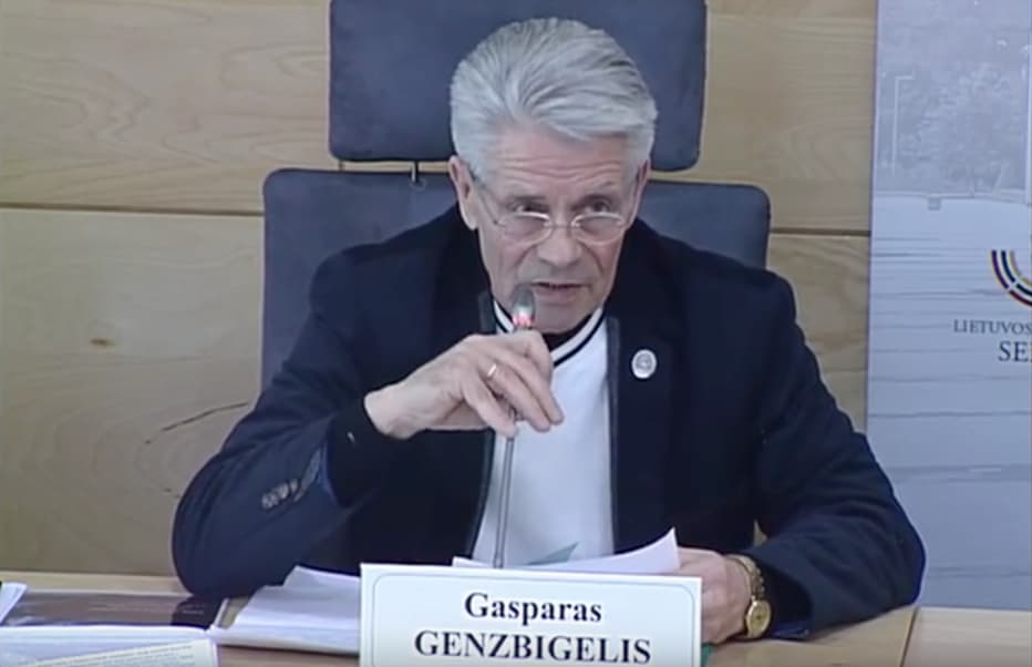 Lietuvos Nepriklausomybės gynimo sausio 13-osios brolijos pirmininkas Kasparas Genzbigelis.