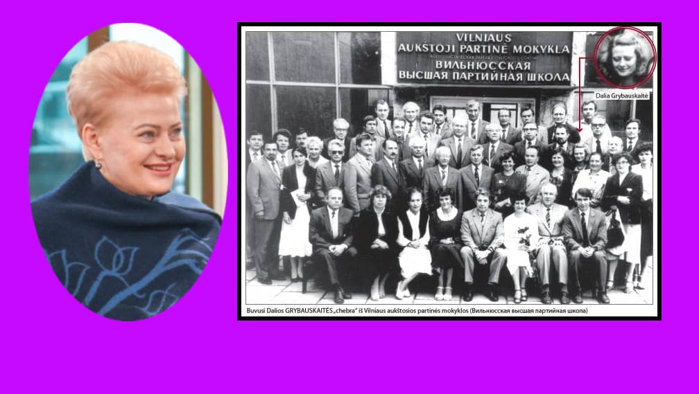 Skelbiama unikali archyvinė fotografija su Dalia Grybauskaite ir jos bendražygiais