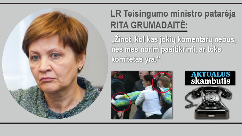 TM besiaiškinant dėl JTPDK sprendimo tikrumo dėl Deimantės Kedytės, šviečiamojo pobūdžio „Aktualus skambutis“