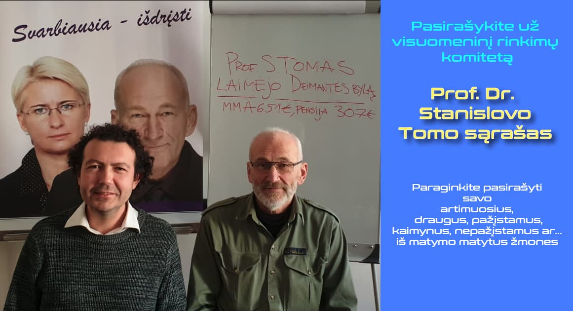 Runkeliai, patvoriniai, vatnikai, kremlinai bei likusi šunauja raginama pasirašyti už S. Tomo sąrašą