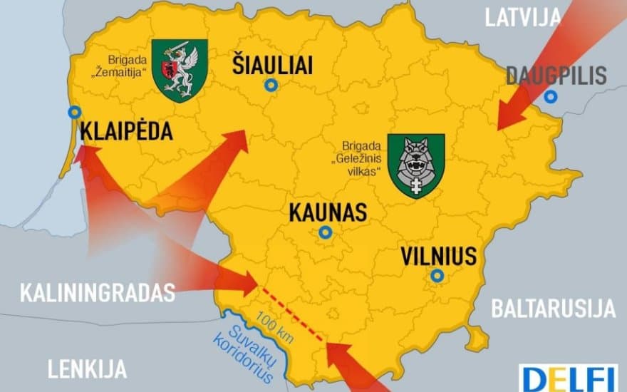 Paviešintas planas: Rusija, pasitraukus amerikiečiams, Lietuvą iš karto vienu metu pultų penkiomis kryptimis
