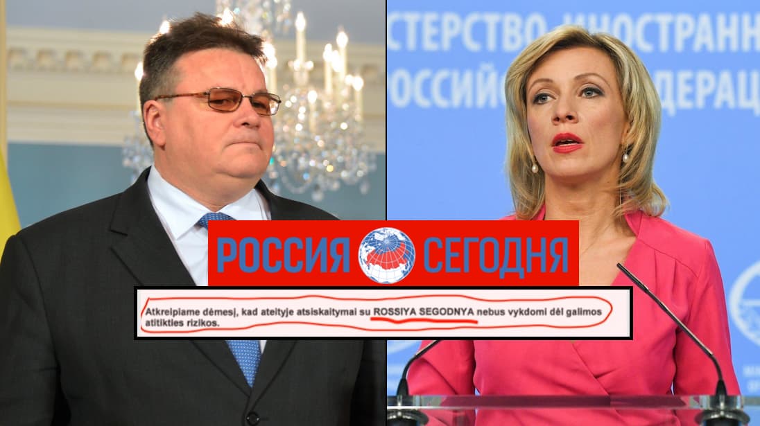 Lietuvos URM atsakymas nepaneigė „ROSSIYA SEGODNYA“ sąsajų su terorizmo finansavimu ir pinigų plovimu