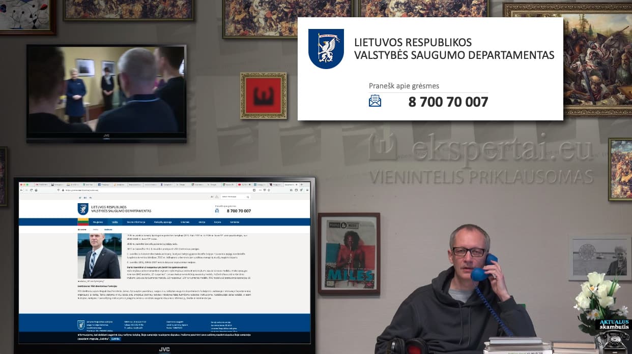 VSD atstovas: bandykit rašyt, kažką tai atsakysim (aiškinantis apie pinigų plovimą ir terorizmo finansavimą)