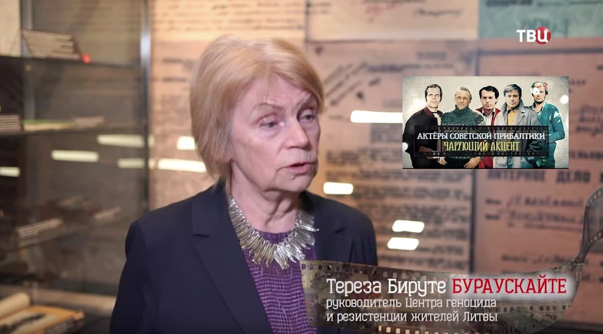<i>Anušauskinių</i> KGB sąrašų skelbėja T. B. Burauskaitė „suspindėjo“ Rusijos televizijos dokumentiniame filme