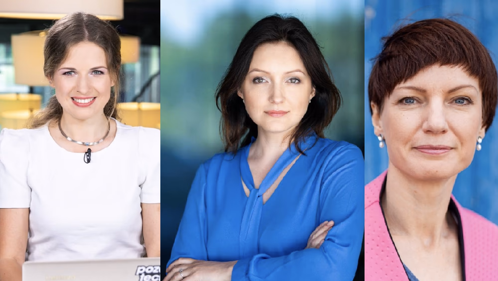 Delfi.lt melo detektoriaus rašytoja Aistė Meidutė, delfi.lt vyr. redaktorė Rasa Lukaitytė-Vnarauskienė, delfi.lt veidas Monika Garbačiauskaitė-Budrienė. Nuotr. facebook.com