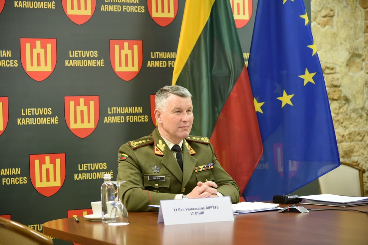 Lietuvos kariuomenės vadas gen. leit. Valdemaras Rupšys. T. Balkaus nuotr.