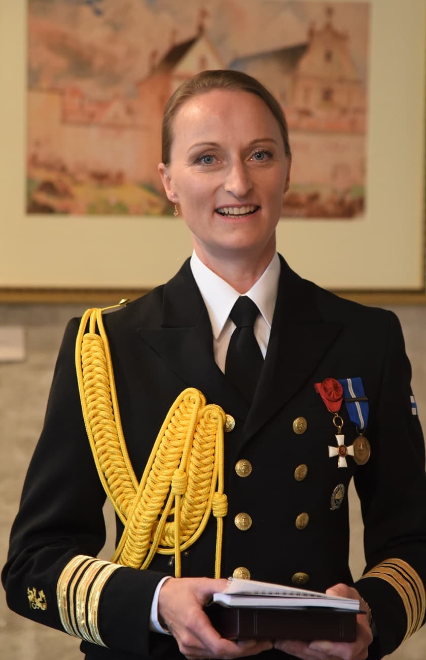 Naujoji Suomijos gynybos atašė Lietuvai komandorė Ula Murtomeki (Ulla Murtomäki). Nuotr. aut. Giedrė Maksimovicz (KAM).