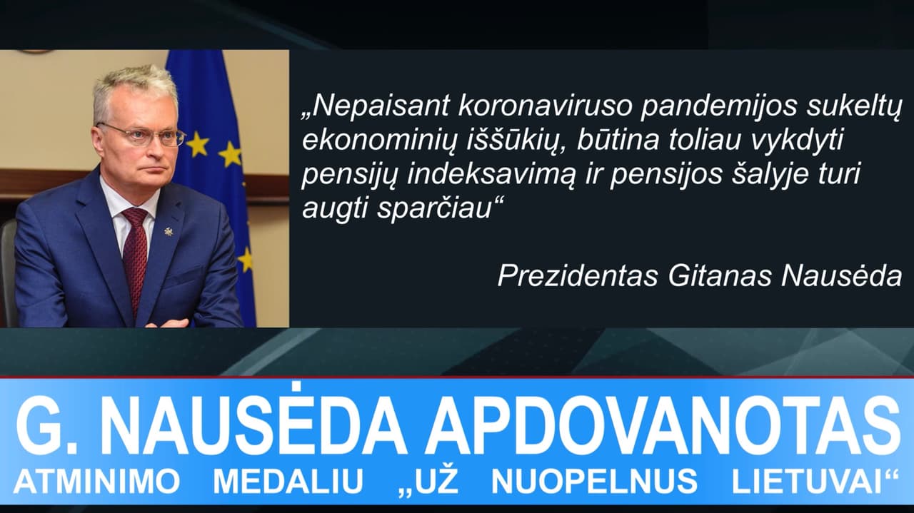 G. Nausėdai padėkota už dėmesį senjorams kylančioms problemoms