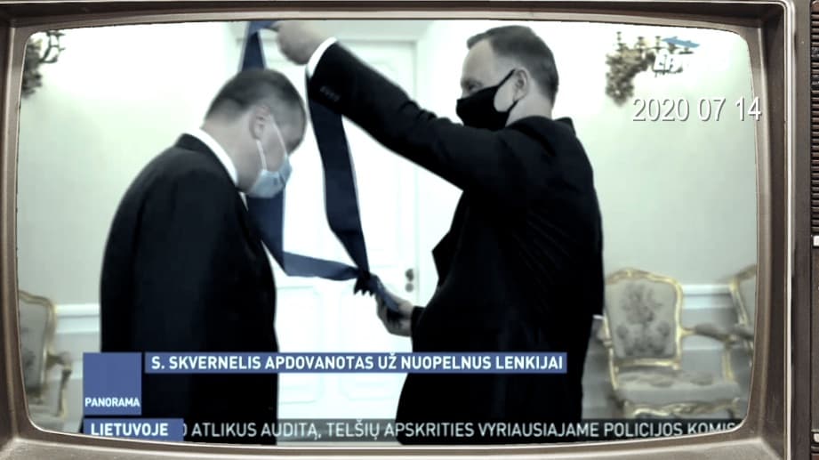 Premjeras Saulius Skvernelis apdovanotas už didelius nuopelnus Lenkijai