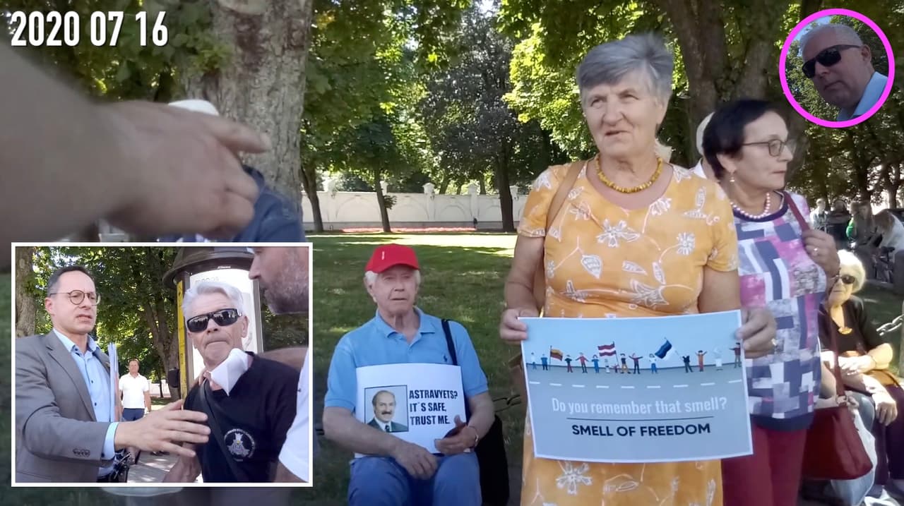 Anušauskinių KGB sąrašų skelbėjas V. Landsbergio mitinge užfiksavo provokaciją
