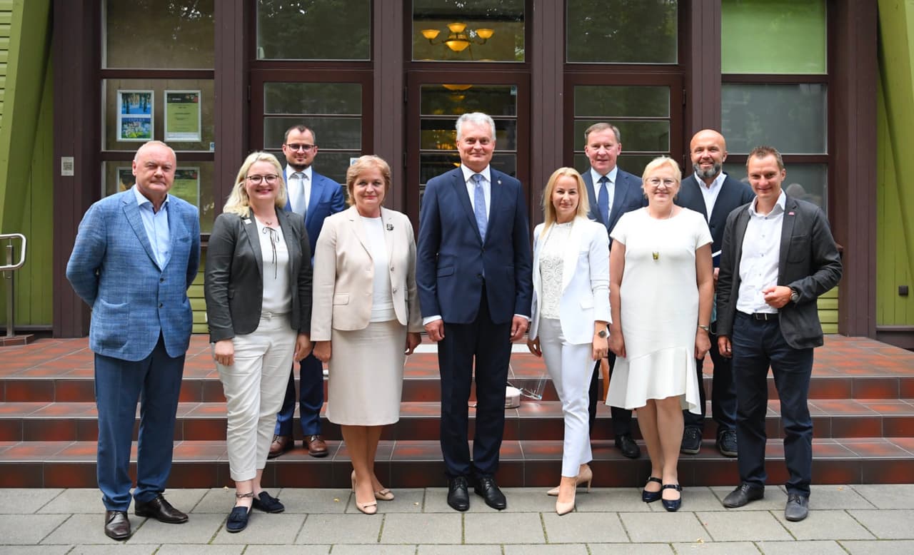 G. Nausėdos darbo vizito Birštone akimirka. Nuotr. prezidentas.lt