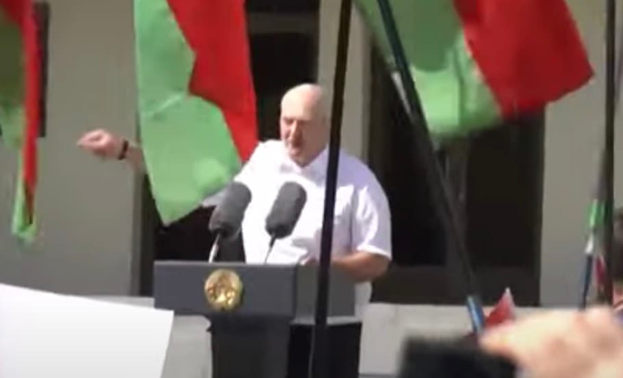 Buvusio Baltarusijos prezidento A. Lukašenkos kalba, pasakyta rugpjūčio 16 d. mitinge Minske