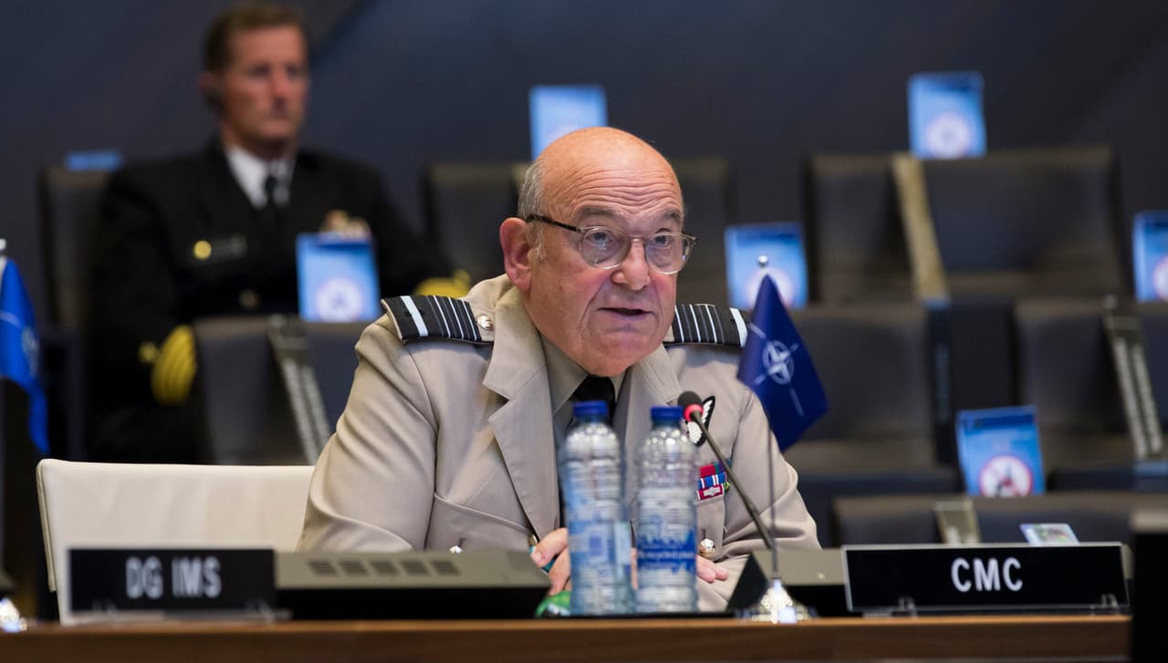 NATO karinio komiteto pirmininkas, maršalas, seras Stiuartas Pyčas. KAM nuotr.