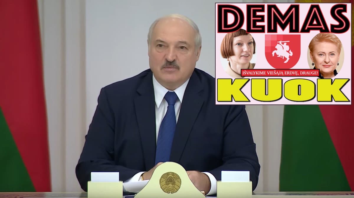 Tariamas Baltarusjos prezidentas A. Lukašenka giriasi kovos su koronavirusu pasiekimais