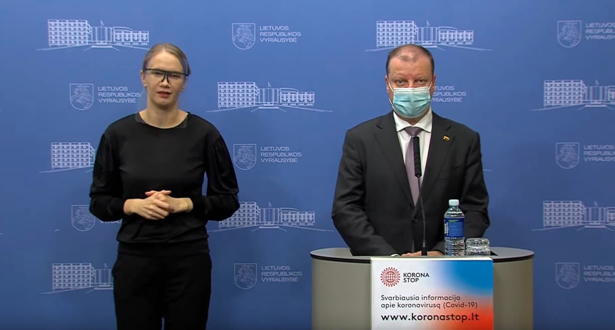 Premjeras Saulius Skvernelis (dešinėje).