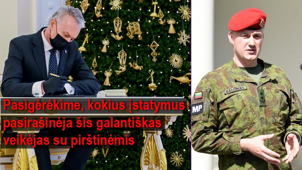 Dešinėje - įstatymų kūrėjas, Karo policijos vadovas Laimas Baliūnas. Nuotr. alfa.lt
