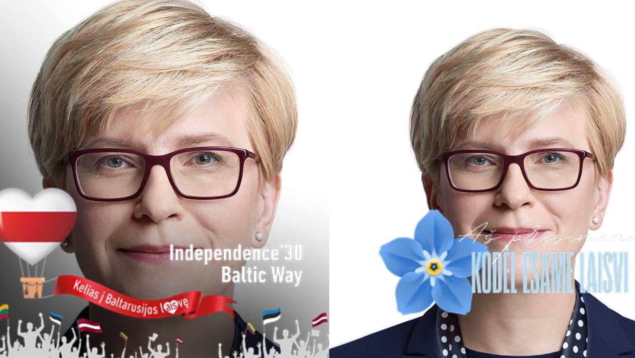 Premjerė Ingrida Šimonytė ir jos mėgstami simboliai. Nuotr. facebook.com