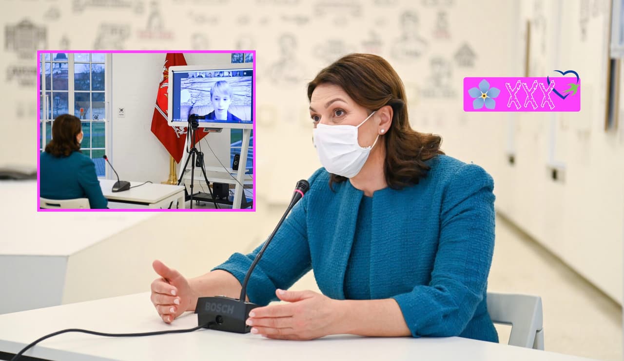 Nuotoliniu būdu bendrauti su veido kauke - gero tono ženklas. Nuotr. prezidentas.lt