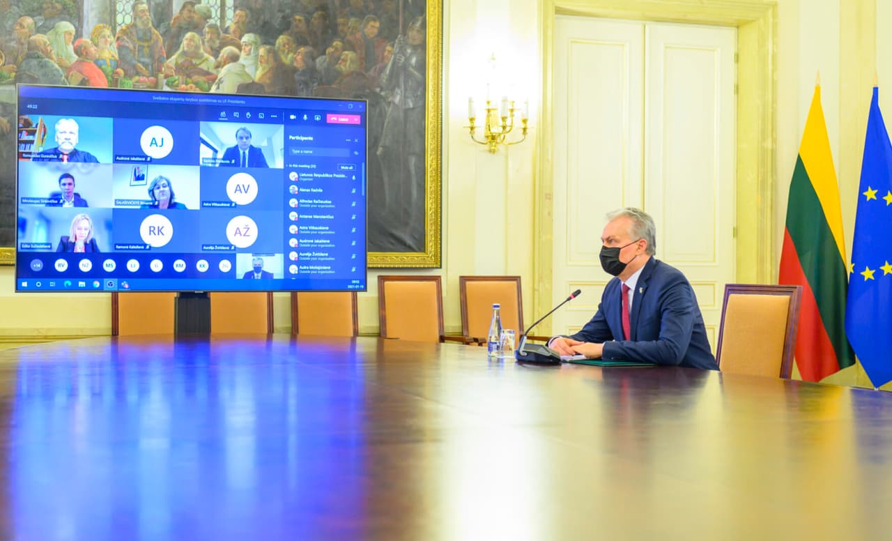 G. Nausėda tikisi, kad vasaros viduryje Lietuvai pavyks pasiekti bandos imunitetą