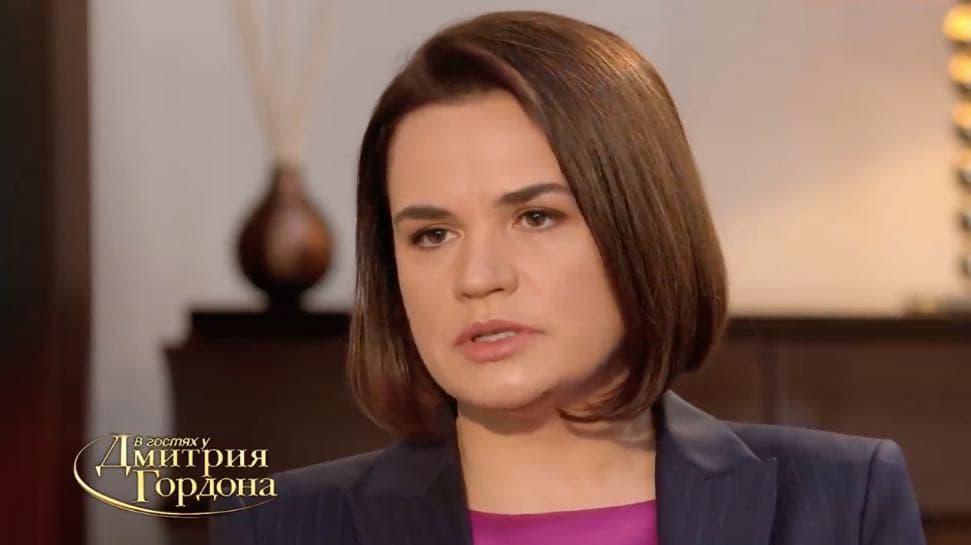 Išskirtinis interviu su Baltarusijos prezidente Svetlana Tichanovskaja