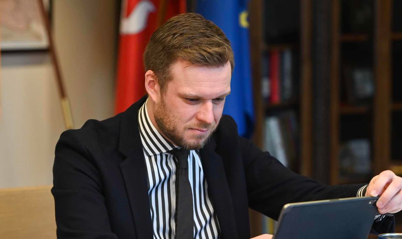 Lietuvos diplomatijos vadovas G. Landsbergis. Nuotr. urm.lt