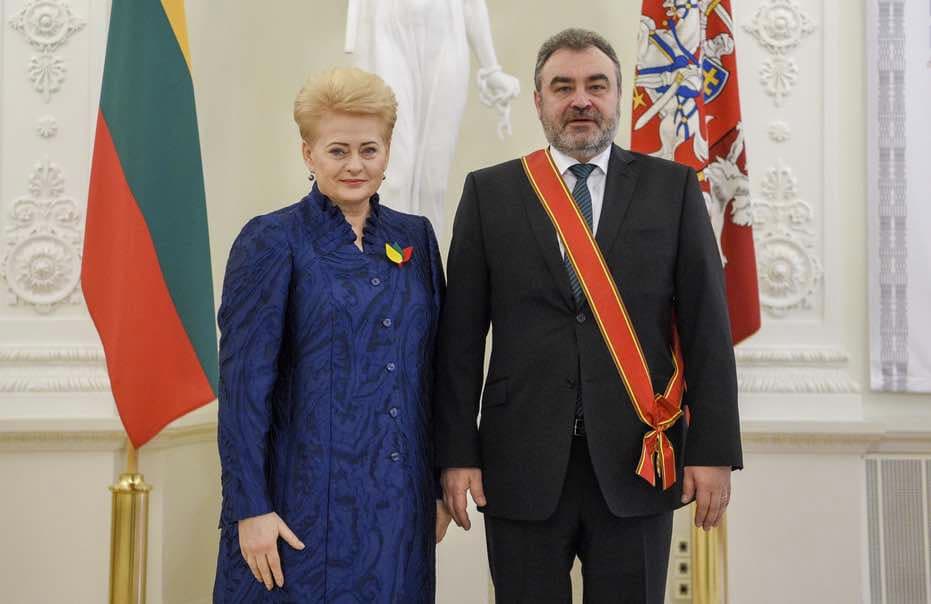 E. Kūris (dešinėje). Nuotr. prezidentas.lt