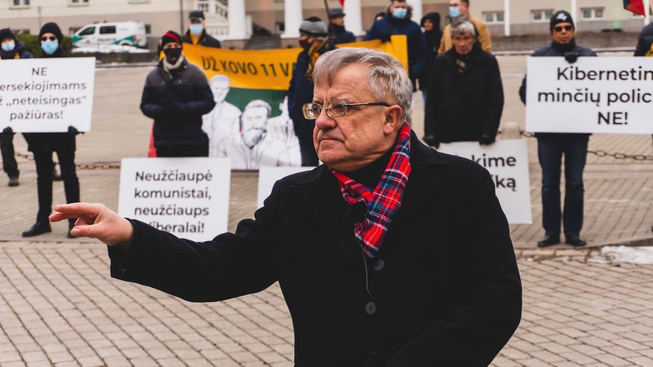 Partijos „Nacionalinis susivienijimas“ lyderis Vytautas Radžvilas. Nuotr. facebook.com