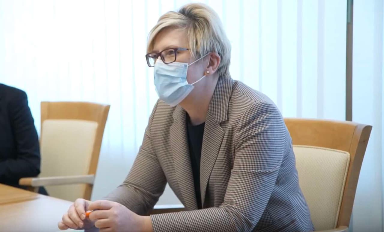 Vyriausybės vadovė Ingrida Šimonytė.